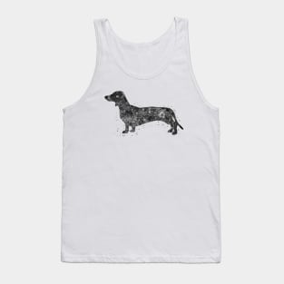 Dachshund dog black and white Tank Top